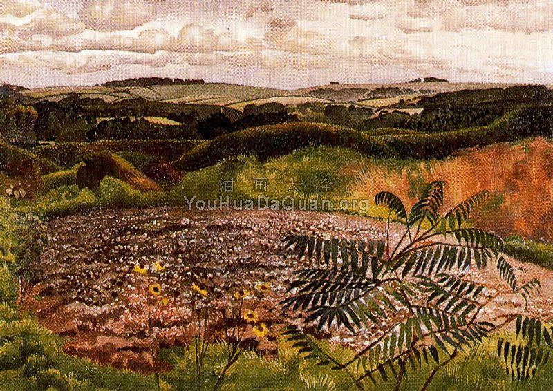 Landscape - Burghclere - 斯坦利·斯宾塞